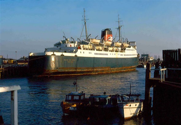 Photo:Maid of Kent - built 1959 3,920 Gross Tons for Dover - Calais or Boulogne service photo March 1973