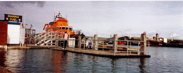 Photo:LIFEBOAT MOORED UP BY THE OLD FUEL STATION