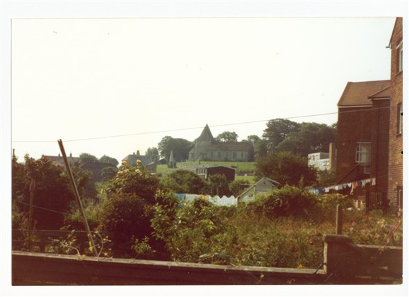 Photo:View from Rose Walk gardens towards Church hill - 1981