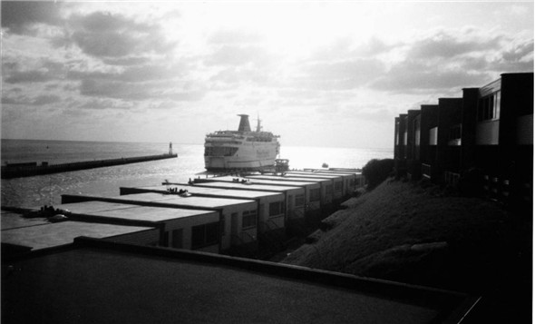Photo:Stena Londoner Leaving / Fort Gate Flats - c1990