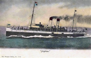 Photo:SS Brighton postcard