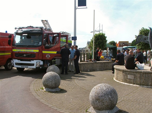 Photo:The Fire Engine departed on a 'shout' a minute or so later!