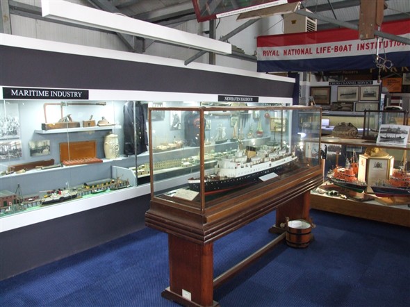 Photo:TSS Brighton model and the main display cabinet