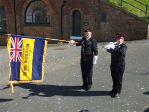 Photo:Last Post & Reveille as the Royal British Legion (Seaford Branch) Standard is dipped