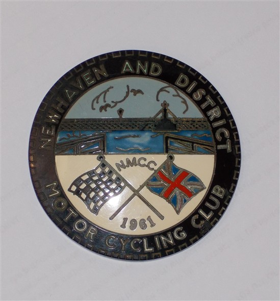 Photo:Newhaven and District Motorcycling Club badge, 1961