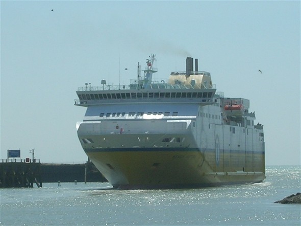 Photo:An impressive angle as Seven Sisters enters harbour