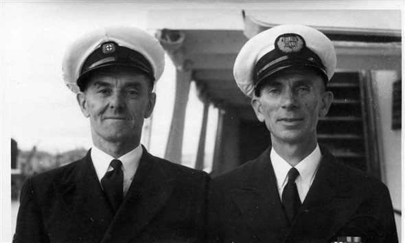 Photo:Also present: George Baily (carpenter SS Brighton) and "Jock"? Still (Tugmaster "Tidworth")