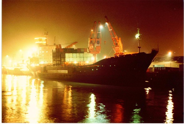 Photo:Harbour at night (2) 1983