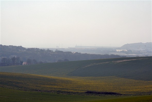 Photo:Looking across to Newhaven and the Harbour