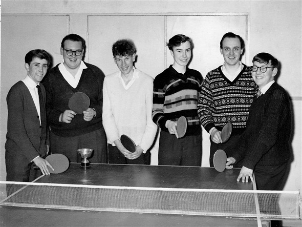Photo:Left to right:- B team Terry Burroughs, Martin Hills, Derek "Sam" Driver :  A team:- Paul Jordan, John Hills, David Bain.