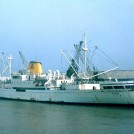 Photo:The 1956 built Spanish owned Aznar Line passenger/cargo ship Monte Arucas 4,691 gross tons