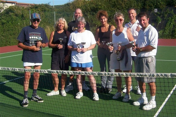Photo:Club Doubles Finalists of July 2003