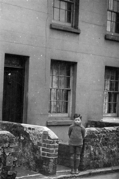 Photo:My Father Albert Howard aged about 5 outside his home 5 Sussex Place around 1924.