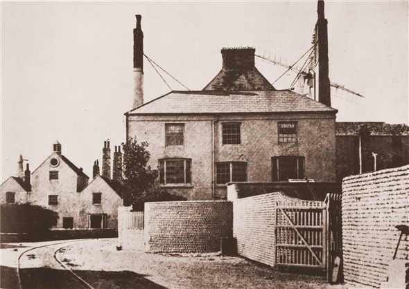 Photo:Tidemills - 1870 (manager's house with the mill behind) Looking South