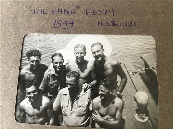 Photo:"The Gang" H.S.L. 121 Egypt 1944