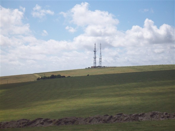 Photo:Firle beacon from the car park looking North West