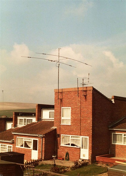 Photo:Radio antennas in 1985