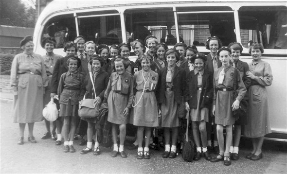 Photo:Off to camp 1955-taken in Murray Avenue.