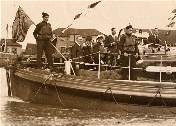Photo:The Duke on board the lifeboat!