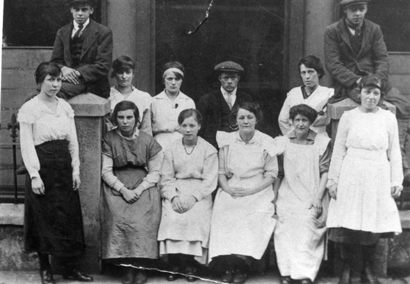 Photo:The staff of Downs Laundry.