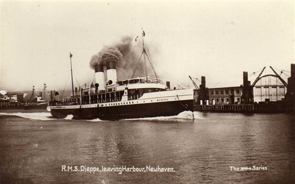 Photo:The Dieppe 1905-1933, after leaving Newhaven she was converted to a yacht and renamed Rosaura.