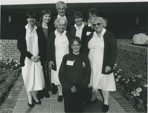 Photo:Kilroy Silk and some Searchlight staff - c1992