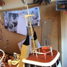 Photo:Test fitting for the mast and upperworks