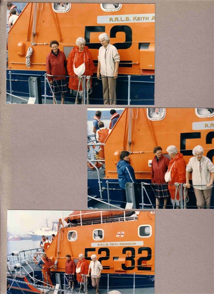 Photo:Ladies enjoying their retirement trip on the Lifeboat
