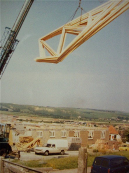 Photo:Constructing Webb House - 1986/87